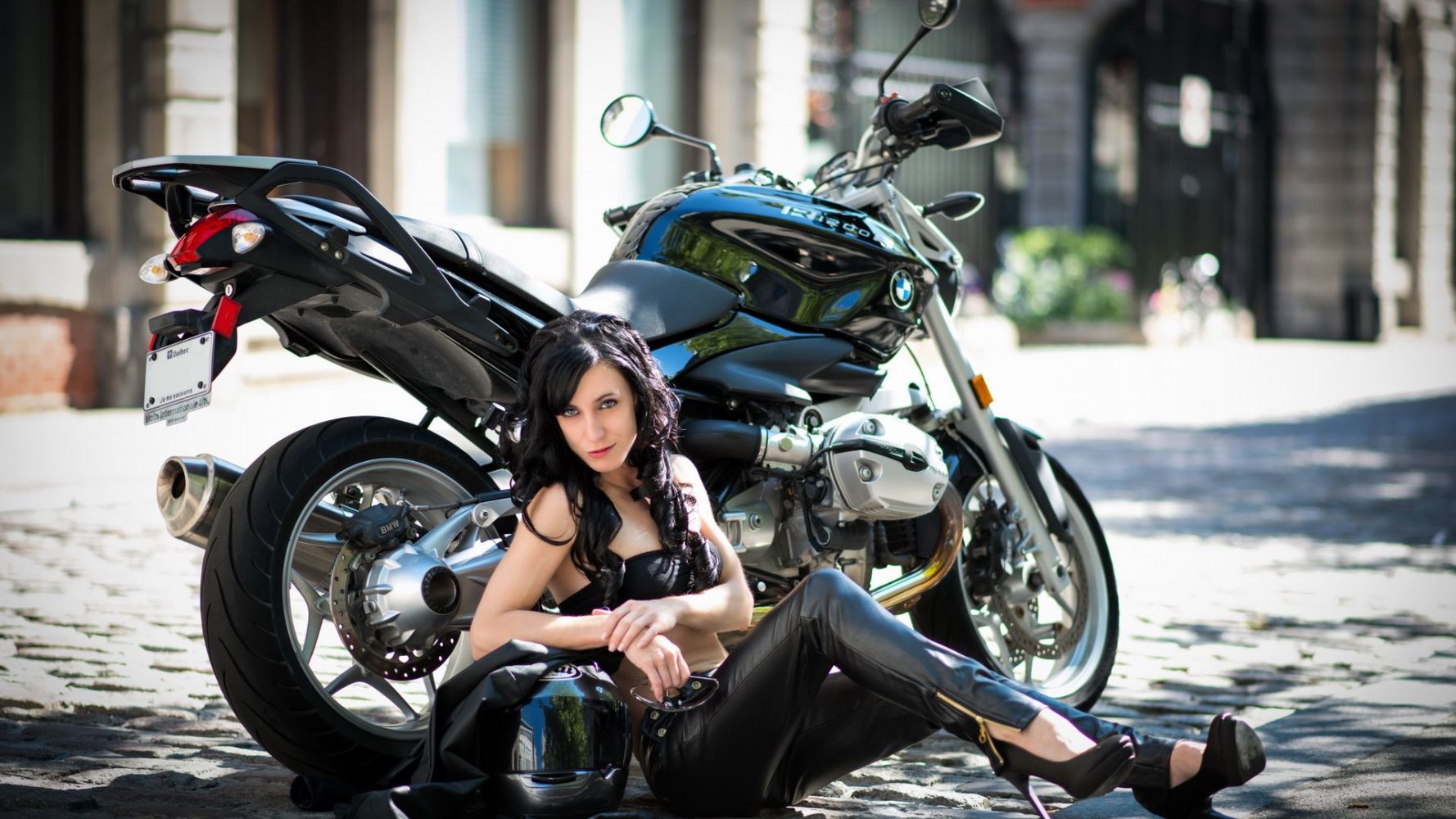 European women on bikes in Djibouti