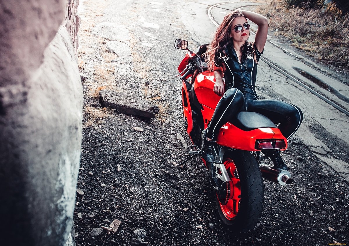 Blondes on a motorcycle in Djibouti